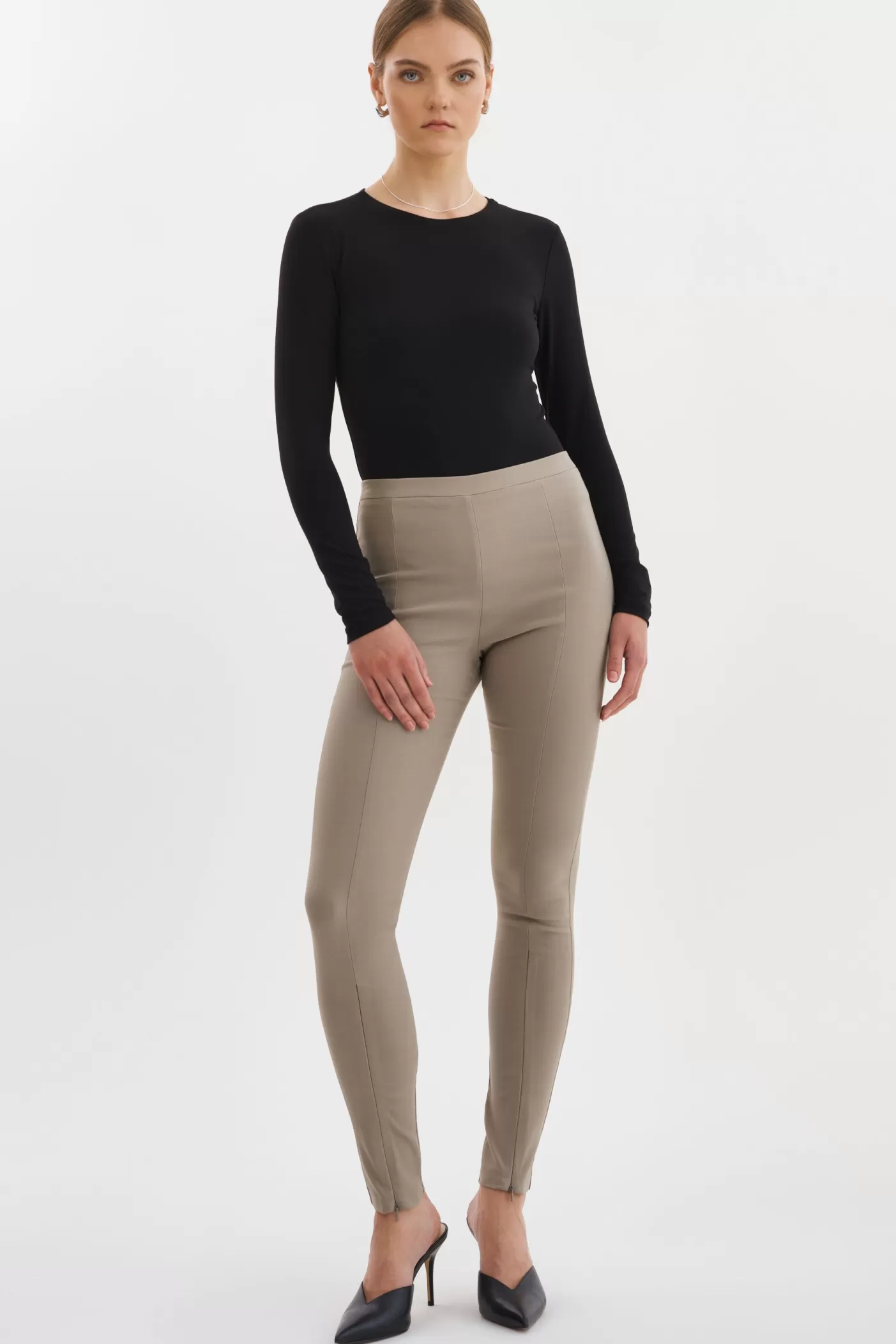 LAMARQUE ELAINE | Twill Leggings Wood Bridge Hot