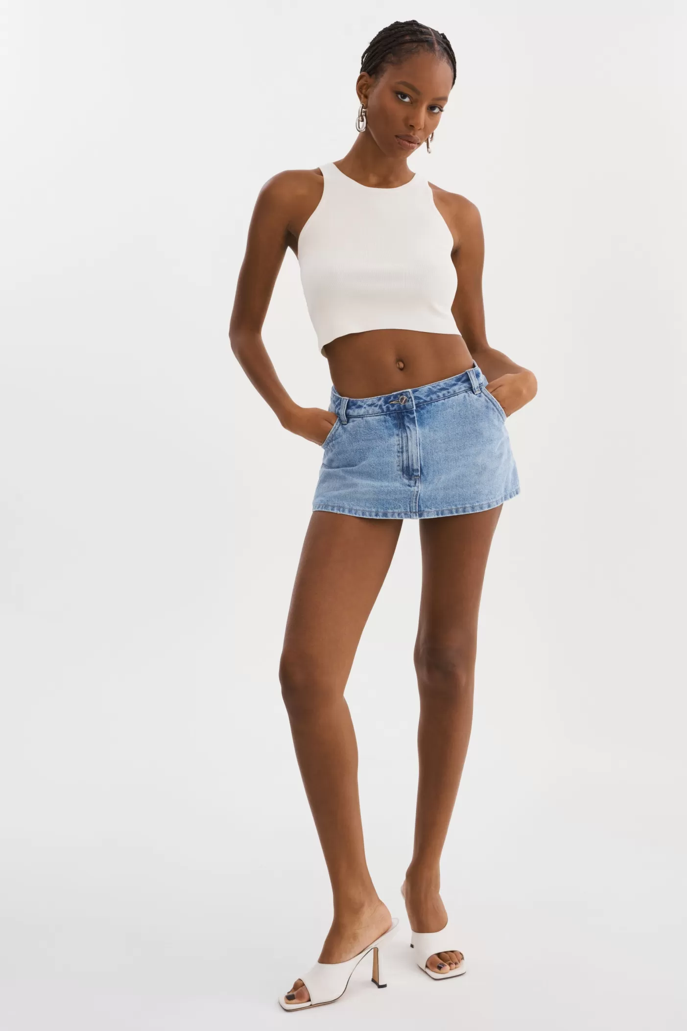 LAMARQUE FANTINA | Denim Skort Light Blue Wash New
