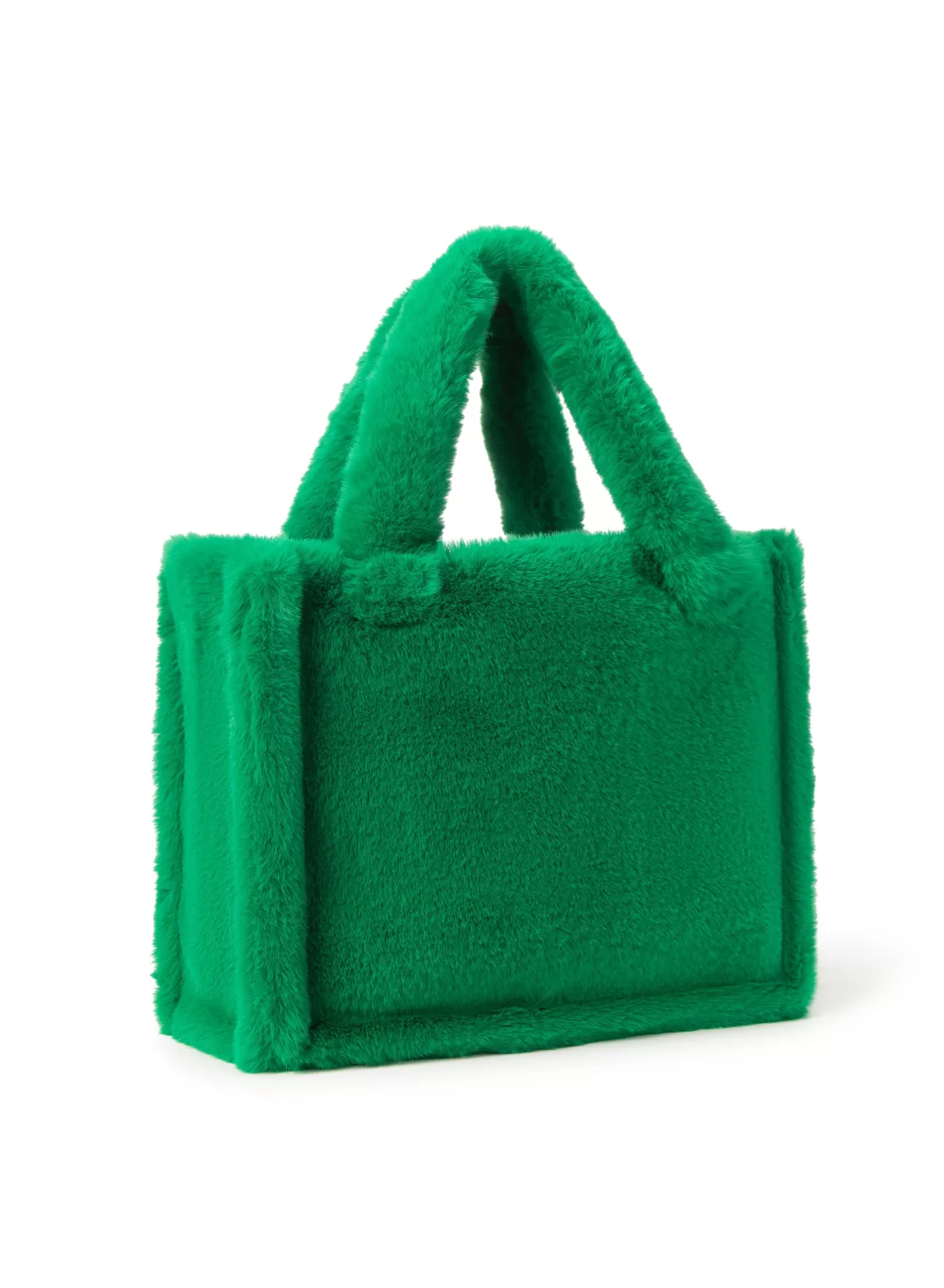 LAMARQUE JADE Sac Fourre-tout En Fausse Fourrure VERT VIBRANT Flash Sale